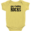 daddy rocks Baby Onesie