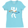 portal hula hooping with portals Ladies Fitted T-Shirt