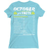 October Girl Facts Libra Ladies Fitted T-Shirt