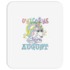unicorns are born in august cute unicorn Mousepad