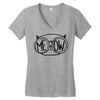 meow cat Women's V-Neck T-Shirt