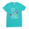 colorful boxer Ladies Fitted T-Shirt