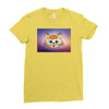 Orange cat Ladies Fitted T-Shirt