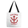 saiyan universty Tote Bags
