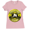 piano shirt fear the piano funny Ladies Fitted T-Shirt