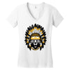 native american chief bear Women's V-Neck T-Shirt