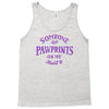 someone left paw prints on my heart Tank Top