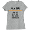 July Girl Ladies Fitted T-Shirt
