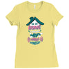 Home Is Where The WIFI Connects Automatically Ladies Fitted T-Shirt
