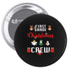 first grade christmas crew Pin-back button