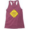 warning may...talking about fishing Racerback Tank