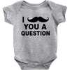i mustache you Baby Bodysuit