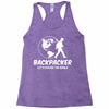 Backpacker Let's Explore The World Racerback Tank