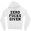 Zero Fucks Given Zipper Hoodie