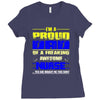 proud dad nurse Ladies Fitted T-Shirt