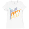 i hate puppy mills Ladies Fitted T-Shirt