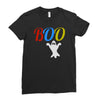 boo halloween Ladies Fitted T-Shirt