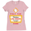 Pray for Las Vegas Ladies Fitted T-Shirt