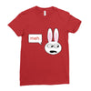 meh bunny Ladies Fitted T-Shirt