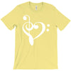 music heart rock baseball jersey T-Shirt