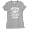 Super Cool Mommy Of A Freaking Awesome Daughter Ladies Fitted T-Shirt