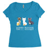 happy meowr Women's Triblend Scoop T-shirt