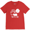 never give up on dreams ladies fitted V-Neck Tee