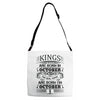 Real Kings Are Born On October 1 Adjustable Strap Totes