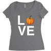 love pumpkin Women's Triblend Scoop T-shirt