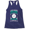I Love Someone With Liver Cancer To The Moon And Back Racerback Tank