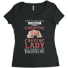 camping lady Women's Triblend Scoop T-shirt