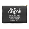 I Love You Uncle Accessory Pouches