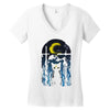 moon visitor Women's V-Neck T-Shirt