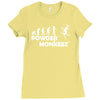 evolution powder monkeez Ladies Fitted T-Shirt