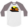 Mufasa and Simba Lion King 3/4 Sleeve Shirt