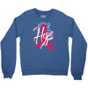 breast cancer awareness hope ribbon heart Crewneck Sweatshirt