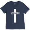 sinner christian god bible new V-Neck Tee
