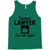 instant lawyer just add coffee Tank Top