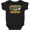 I Love Someone with Childhood Cancer to The Moon and Back to Infinity Baby Bodysuit