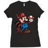 vintage plumber Ladies Fitted T-Shirt
