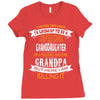 Super Cool Granddaughter Of A Freaking Awesome Grandpa Ladies Fitted T-Shirt