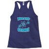 science worship funny geek atheist anti religion Racerback Tank