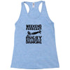 weekend rugby forecast beer pub drink Racerback Tank