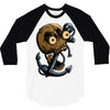 skull anchor 3/4 Sleeve Shirt