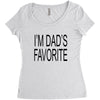 i'm dad favorite son or daughter Women's Triblend Scoop T-shirt