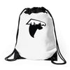 atlanta skyline falcons logo Drawstring Bags
