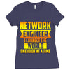 network engineer i connect the Ladies Fitted T-Shirt