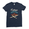 father the pilot the myth the legend Ladies Fitted T-Shirt