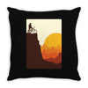 break on the mountain Throw Pillow