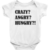 crazy angry hungry Baby Bodysuit